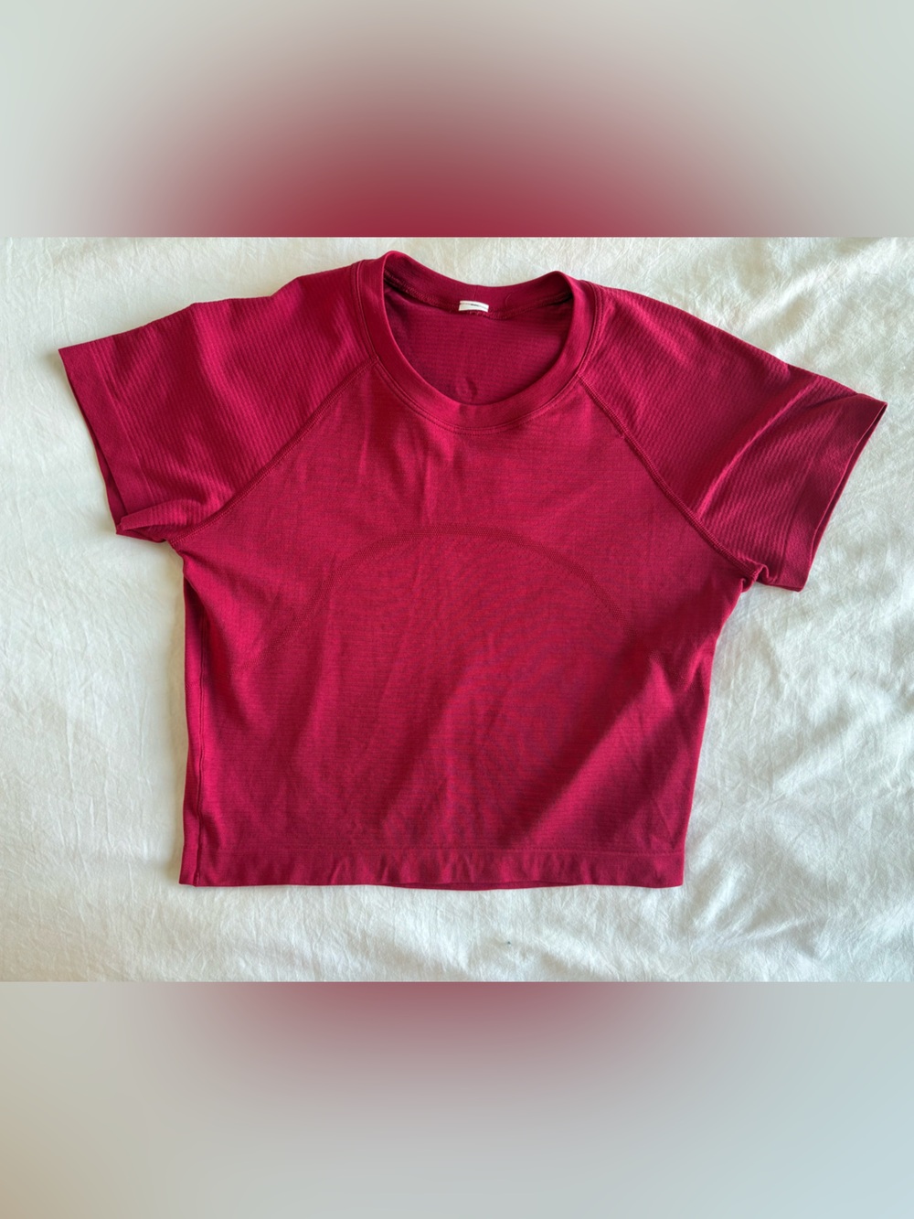 lululemon athletica Short Sleeve Crew Top - Raspberry Red